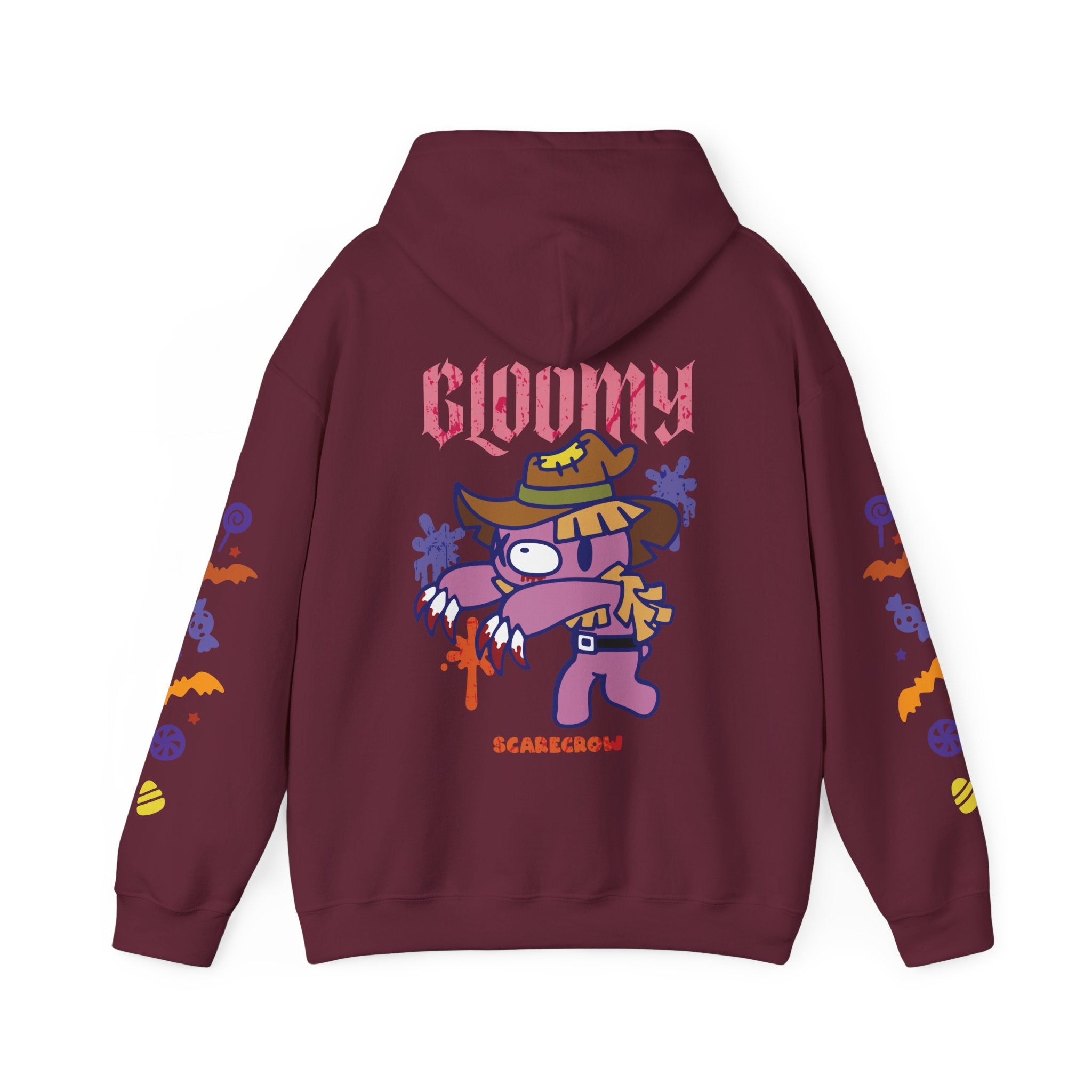 Halloween Scarecrow Gloomy Bear Hoodie